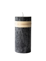 Lys Sort højde 23 cm Timber Candle fra Lübech Living - Tinashjem
